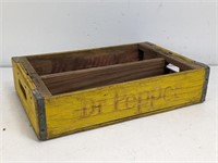 Vintage Dr. Pepper Wooden Crate