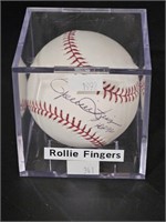 Autographed 1992 Rollie Fingers Baseball