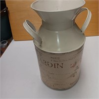Tin Decorative Milk Can