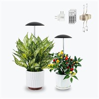 (BLACK) LED Grow Lights ONLY Indoor Plants 2 Pack