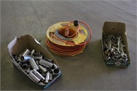 Assorted Sockets, Wrenches & Extension Cord w/Reel