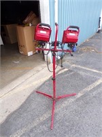 Double Shop Light on Stand