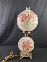Antique Hand-painted Gone With The Wind Style Lamp