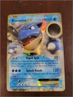 BLASTOISE EX POKEMON TRADING CARD HOLO