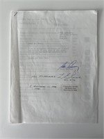 L. Eugene Root signed letter