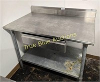 WORK TABLE, 48" STAINLESS STEEL TOP with Drawer