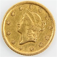Coin 1853O Type I Gold U.S. Dollar Rare (Damaged)