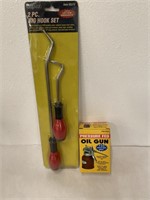 NEW Mechanics 2 Pc Hook Set & Oil Gun