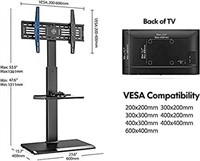 FLOOR TV STAND WITH SWIVEL - STAND ONLY
