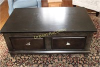 Expandable 2 Drawer Coffee Table 48x28x20H- closed