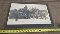 VINTAGE SOLDIERS ON CANNON PHOTOGRAPH