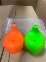 Lot Of 2 Acorn Baby Silicone Sippy Cup Lids Tha...