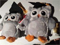 Set 2 Graduation Stuffed Owls