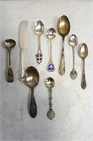 Sterling Silver Collector Spoons, Etc