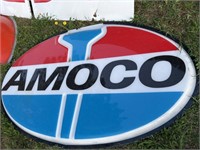Large Amoco gasoline gas station Plastic