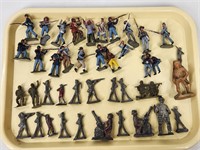 ASSORTED LOT OF ANTIQUE LEAD SOLDIERS