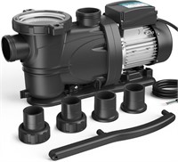 1.5 HP Pool Pump with timer,7350GPH,220V,2 Adapter