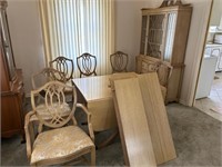 Blonde Kitchen Table And Chairs.  China Cabinet