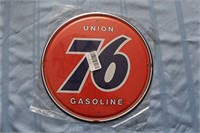 "Union 76 Gasoline" Round Retro Tin Sign