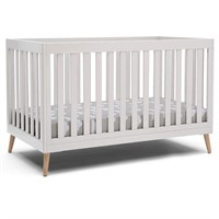 Essex 4-in-1 Convertible Baby Crib, Bianca White