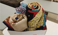 Box of 3 Quilts/Blankets
