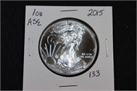 2015 American Silver Eagle 1oz .999 Silver (Pulled