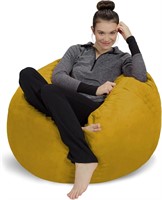 Sofa Sack 3' Bean Bag - Yellow Microsuede