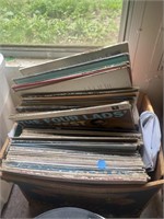 Large box of vintage albums