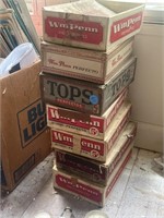 (7) old cigar boxes