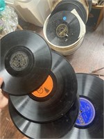 Bucket with TONS of vintage records