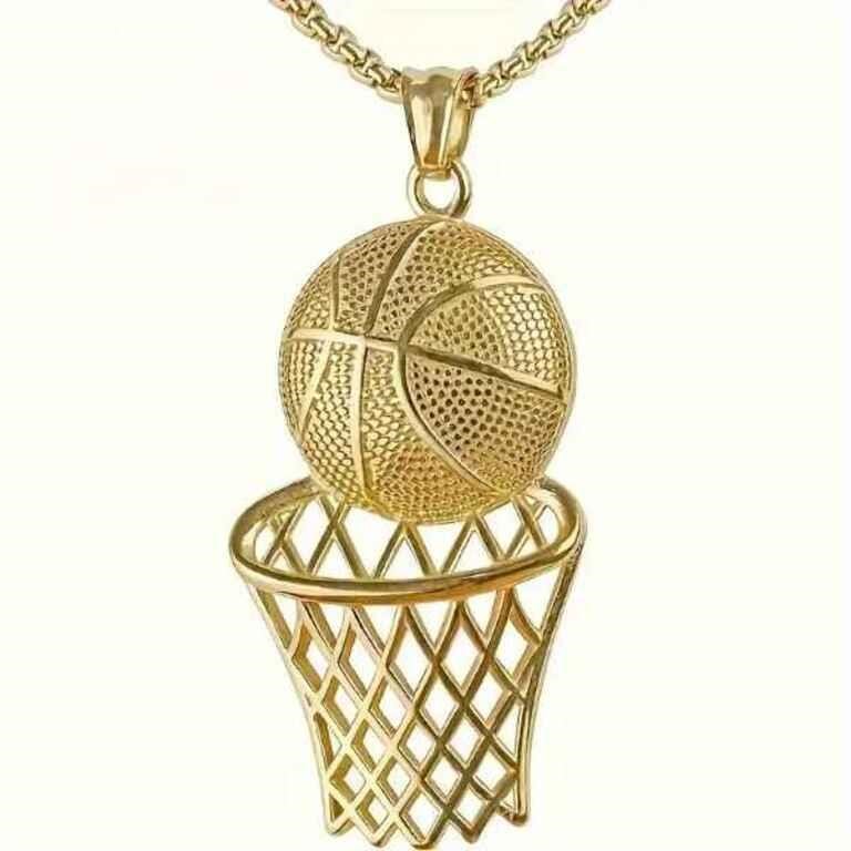 Basketball Box Sporty Creative Men's Necklace