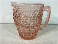 Pitcher, Jeanette Holiday Pink Depression Glass