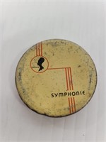 Symphonie vintage trial size tin cosmetic powder