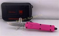 New CobraTec Knives Out The Front Small FS-3 Pink