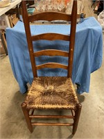 Wood ladder back chair