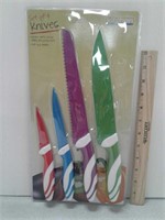 New set of 4 kitchen knives