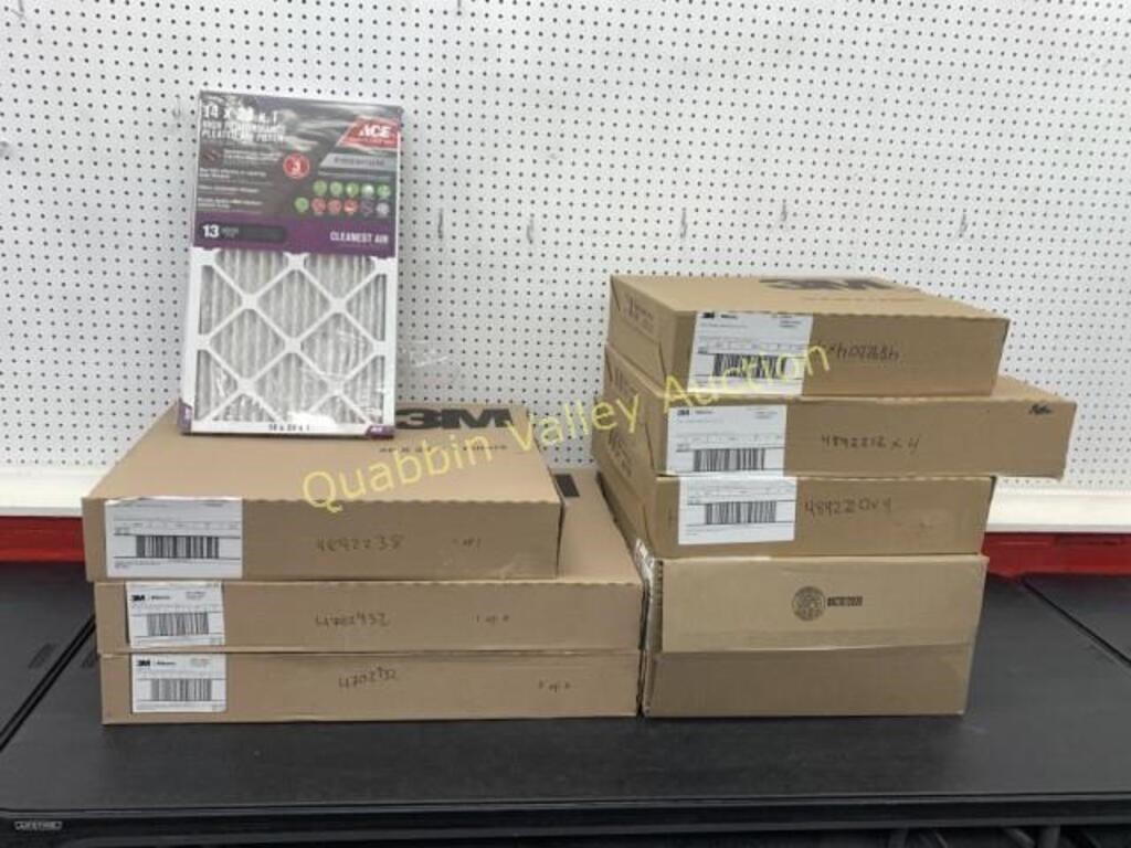 LARGE LOT OF ASSORTED FURNACE AIR FILTERS