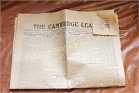 Cambridge 1923 Newspaper (U)