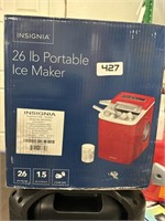 Insignia 26lb Portable Ice Maker Red