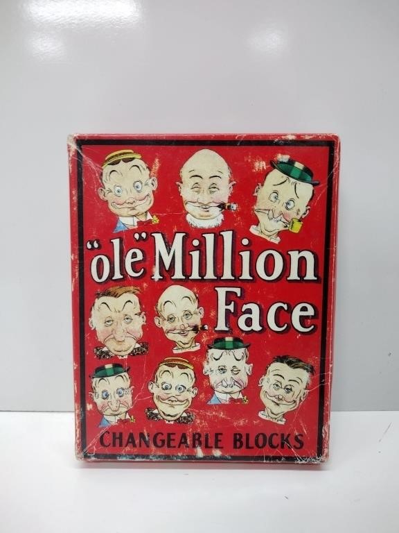 Vintage "ole" Million Face Changeable Blocks Toy