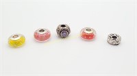 5) Sterling Chamilia Sliding Charms