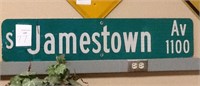 JAMESTOWN STREET SIGN 42" X 9"