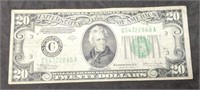 1934-C $20 Federal Reserve Note Better Grade