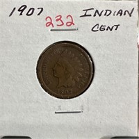 1907 INDIAN HEAD PENNY CENT