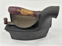 Charcoal Chimney Sad Iron, wood handle