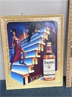 Teachers scotch, whiskey advertising Sign