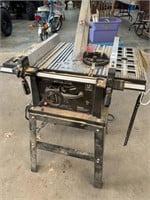table saw 15amp w/stand