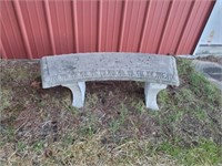 Concrete garden bench, #1
