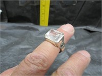 Ornate Ring Signed 925 NINE WEST Size 7