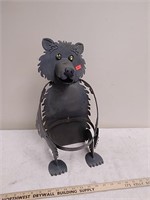 Metal bear plant holder